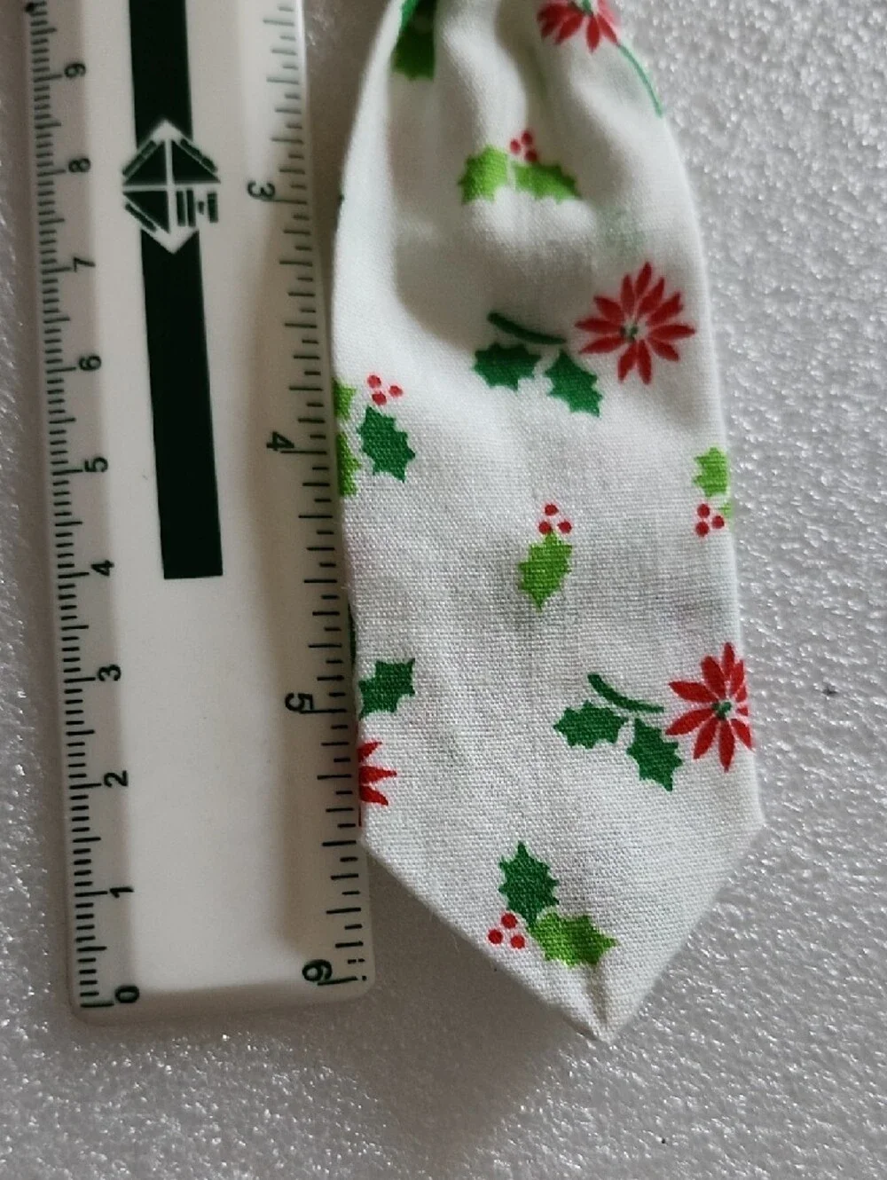 Pookie's Party Holiday Poinsettias Slip-Over Dog Collar Tie